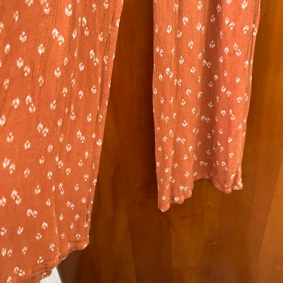 Orange Smocked Maxi Dress - Picture 3 of 6